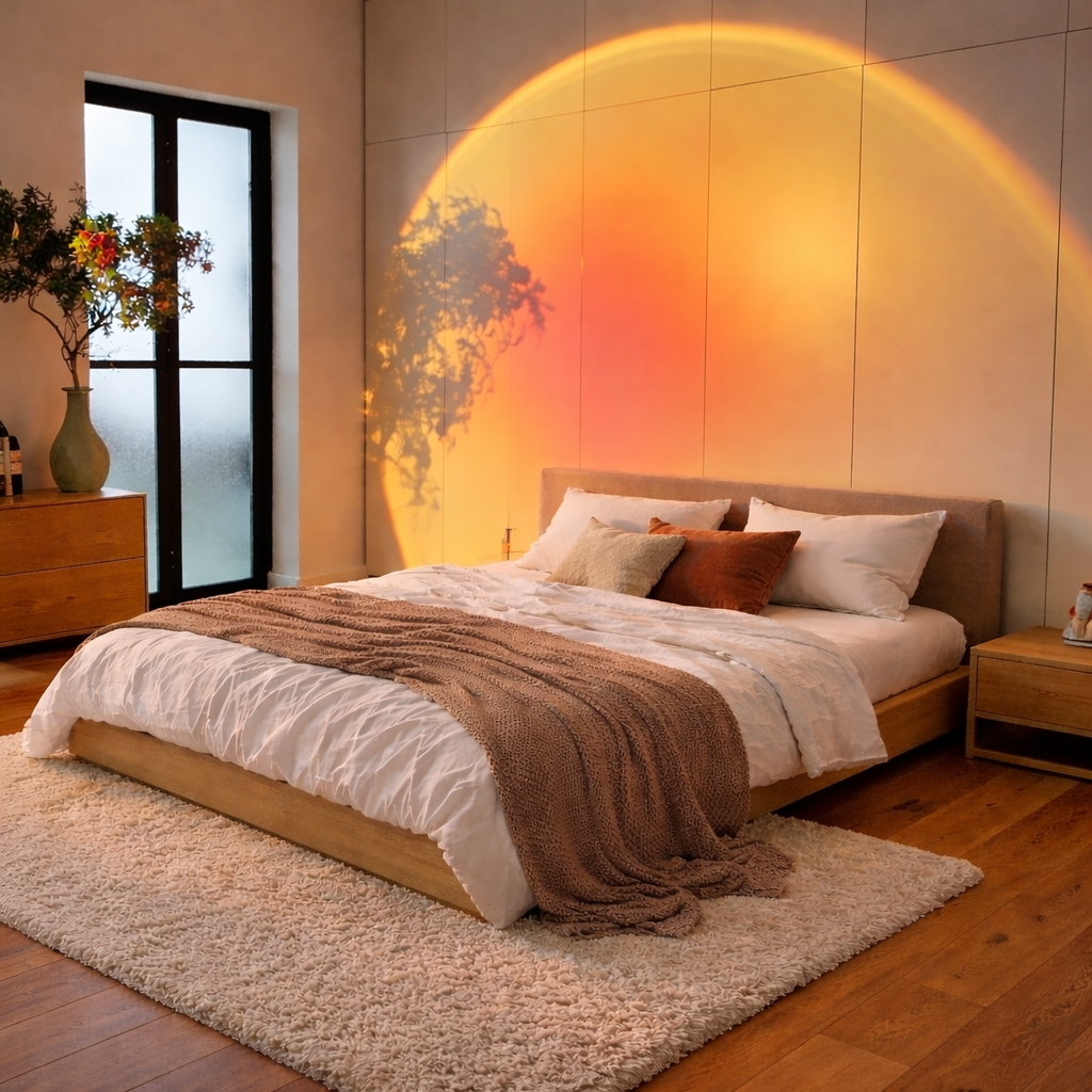 USB Sunset Projection Lamp with Adjustable Head and Remote Control