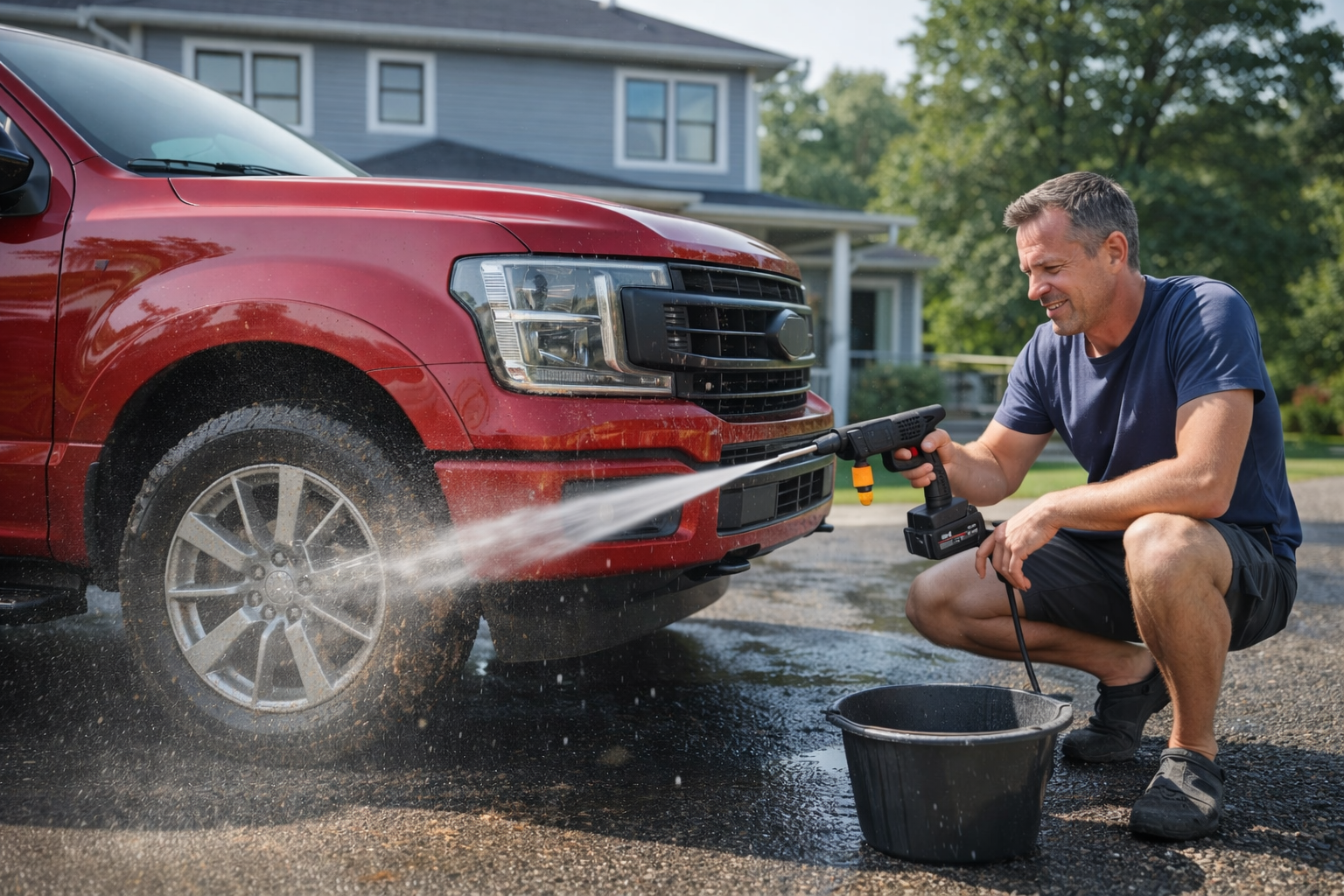 Cordless Jet Washer – Portable High-Pressure Cleaner with Foam Cannon