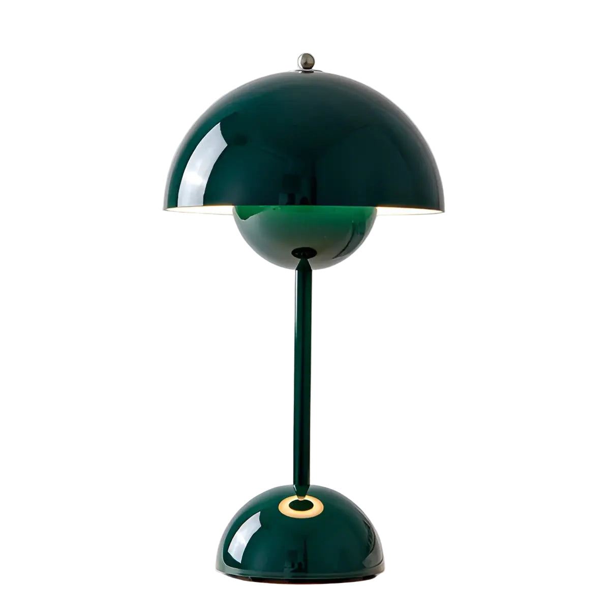 Scandinavian Mushroom Flower Table Lamp – USB LED Warm Light with Wooden Bas