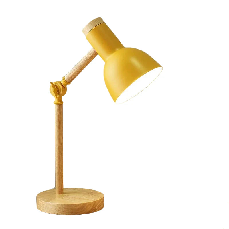 Wooden Table Lamp – LED Desk & Bedside Lamp with Dimmer