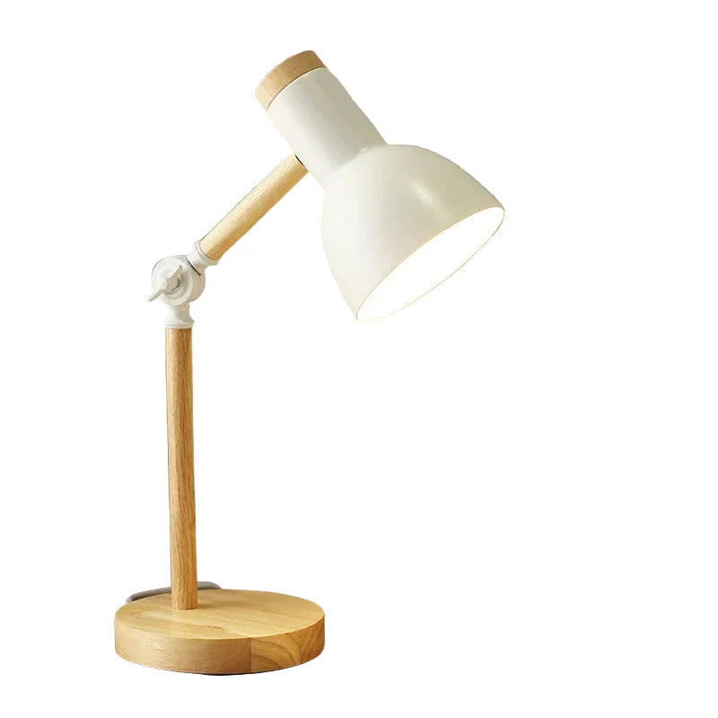 Wooden Table Lamp – LED Desk & Bedside Lamp with Dimmer