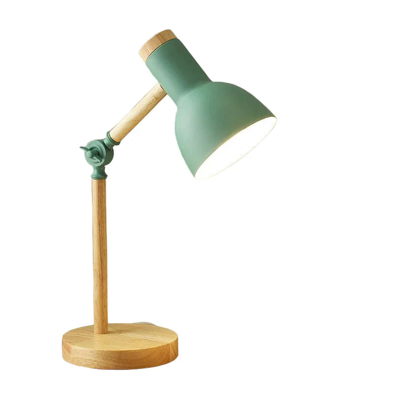 Wooden Table Lamp – LED Desk & Bedside Lamp with Dimmer