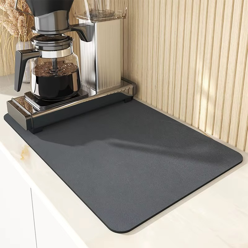 Washable Microfiber Dish Drying Mat – Non-Slip Countertop Drying Mat