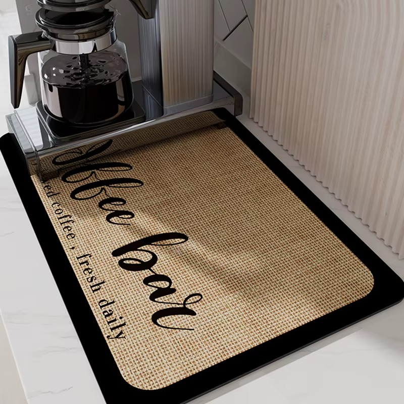Washable Microfiber Dish Drying Mat – Non-Slip Countertop Drying Mat