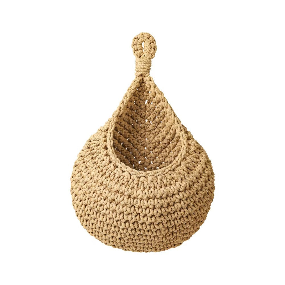 Hanging Jute Storage Basket – Wall Organizer for Fruit, Vegetables & Home Storage