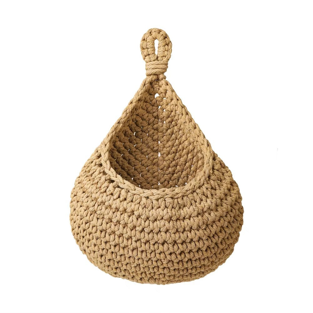 Hanging Jute Storage Basket – Wall Organizer for Fruit, Vegetables & Home Storage