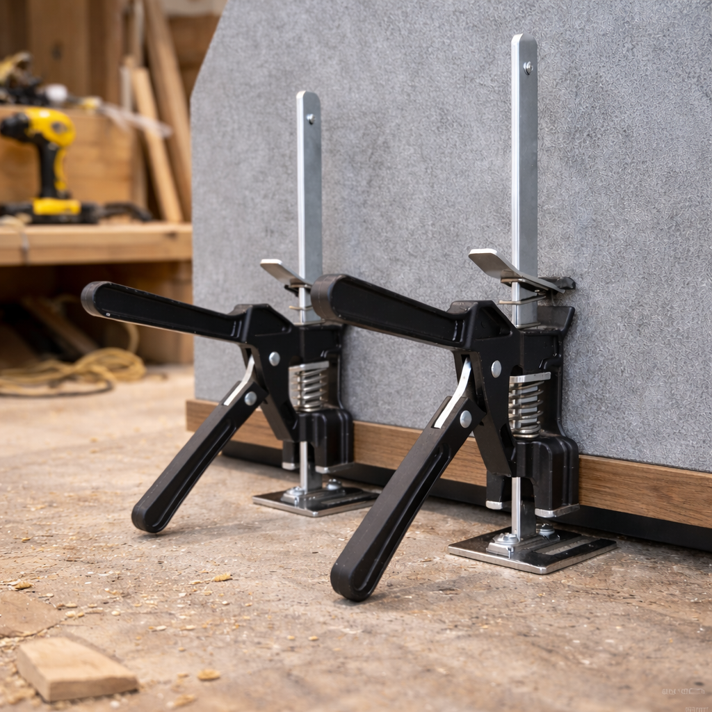 Precision Hand Lifting Tool Jack – Adjustable Metal Lifter for Doors, Cabinets & Installation