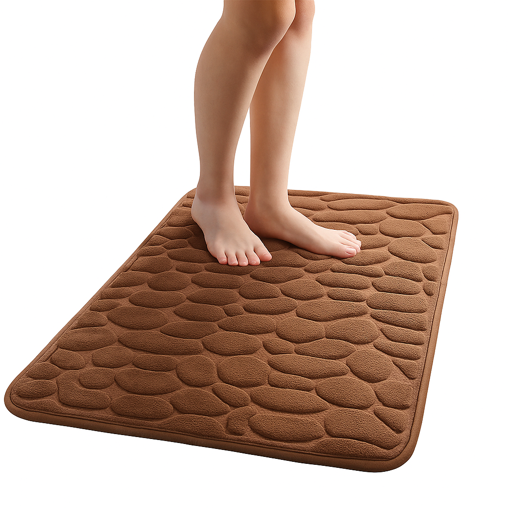 Soft Microfiber Bath Mat – Non-Slip Backing, Absorbent & Machine Washable