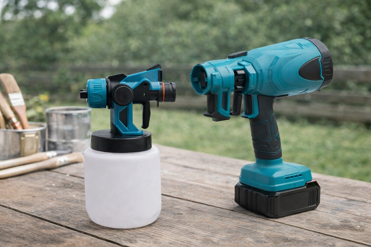 Cordless HVLP Paint Sprayer – 1000ml Tank, Adjustable Flow & 4 Nozzles