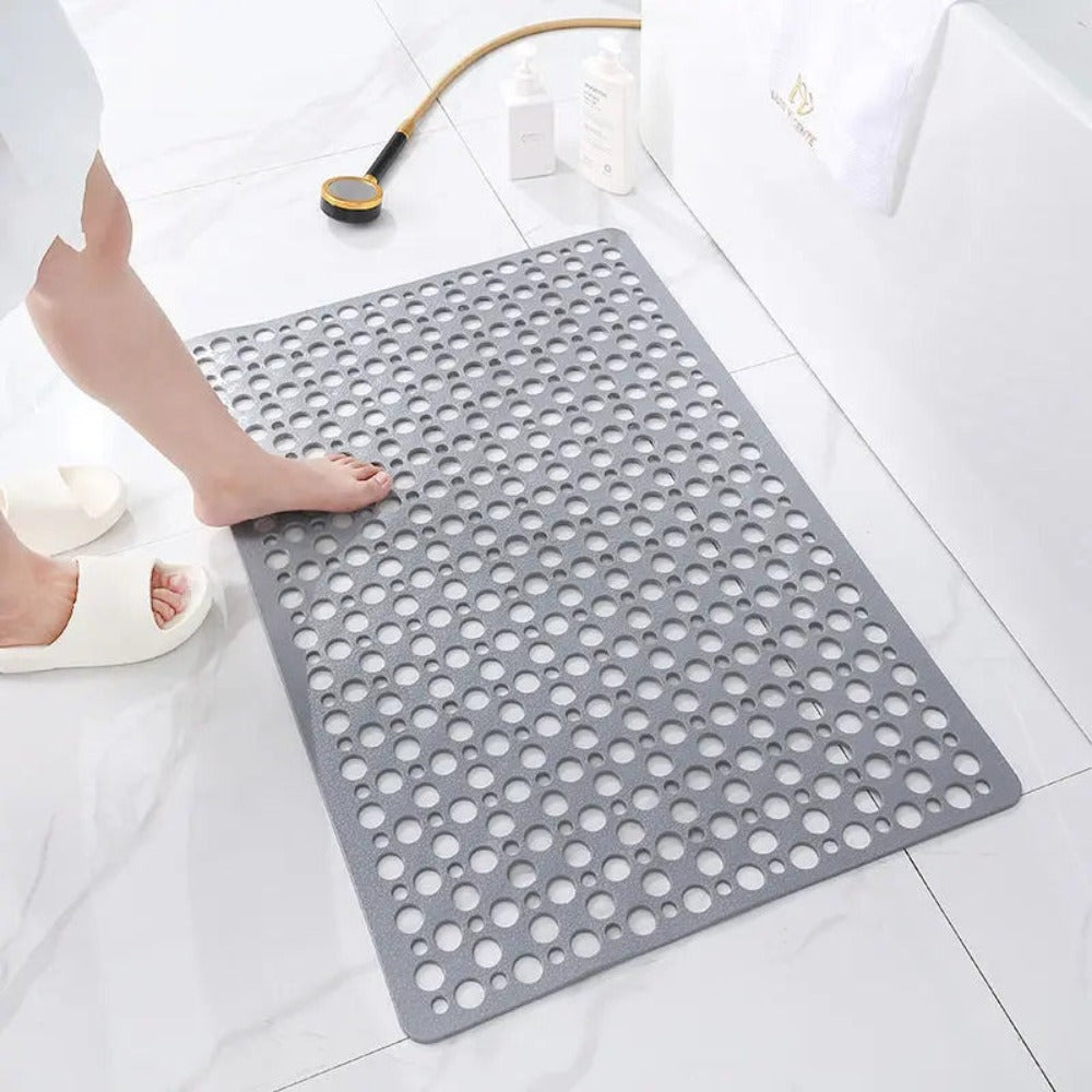 Non-Slip Shower Mat – Suction Bath Mat with Drainage Holes