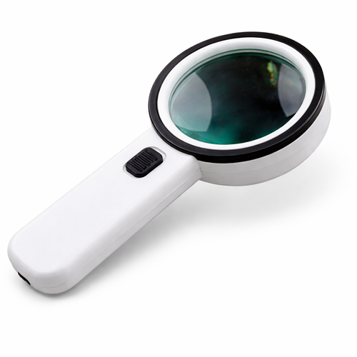 30X LED Magnifying Glass with Light (Handheld) – Small Print & Detailed Inspection