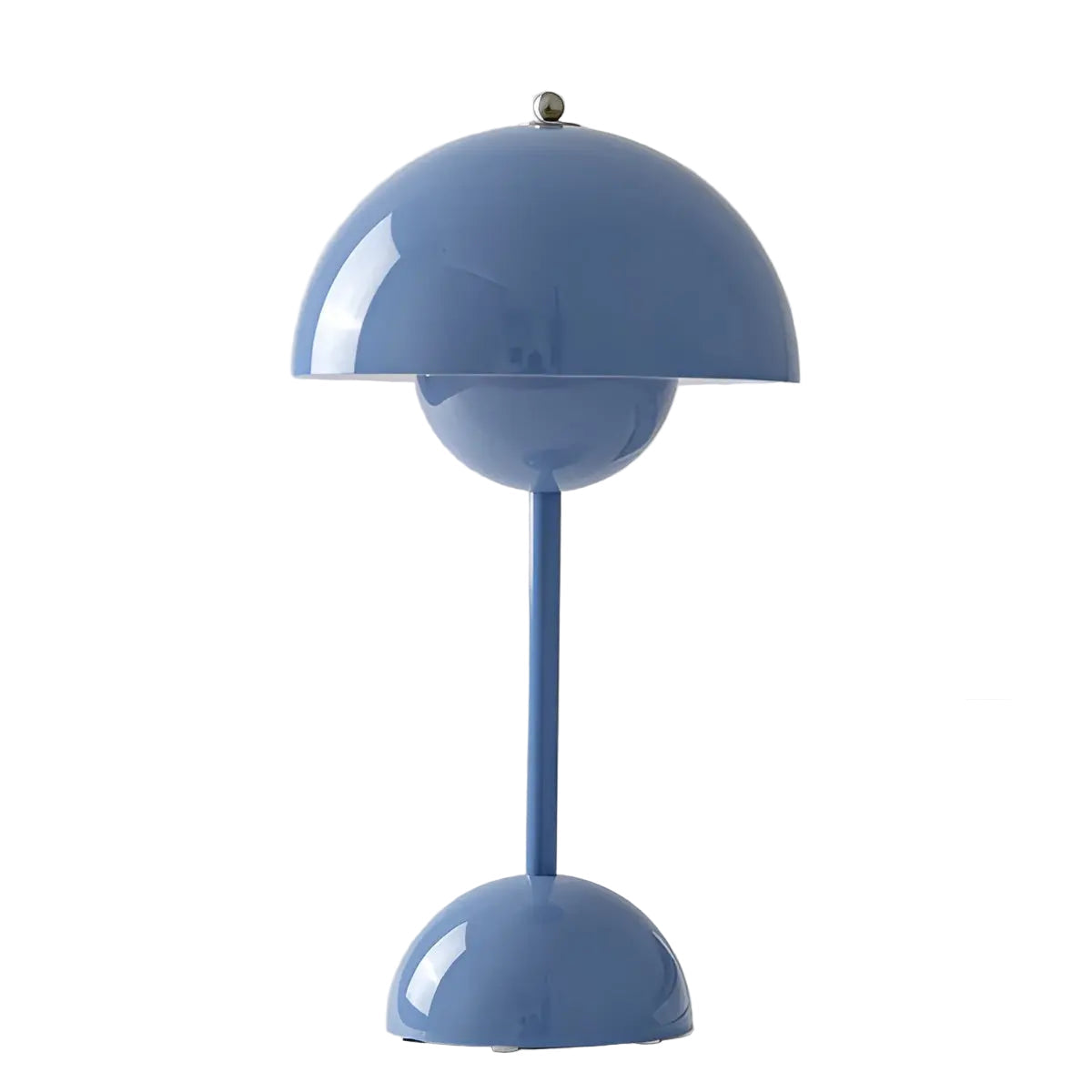 Scandinavian Mushroom Flower Table Lamp – USB LED Warm Light with Wooden Bas